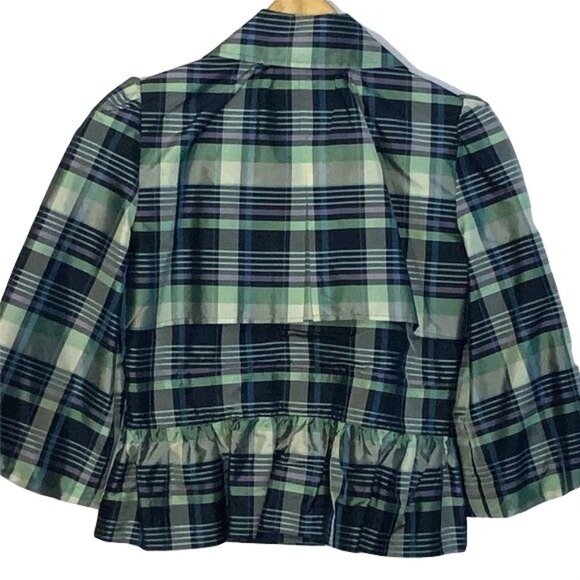 Nicole by Nicole Miller Coat Women 8 Peplum 3/4 Sleeve Vintage - Picture 2 of 3